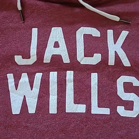 Jack Wills 'Harry Styles' Faded Red/Burgundy Hoodie - Size  6 or XS - Picture 5 of 8